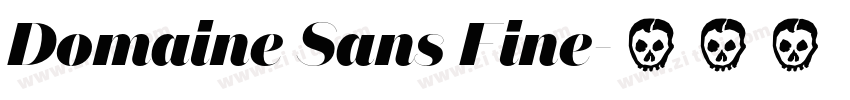 Domaine Sans Fine字体转换